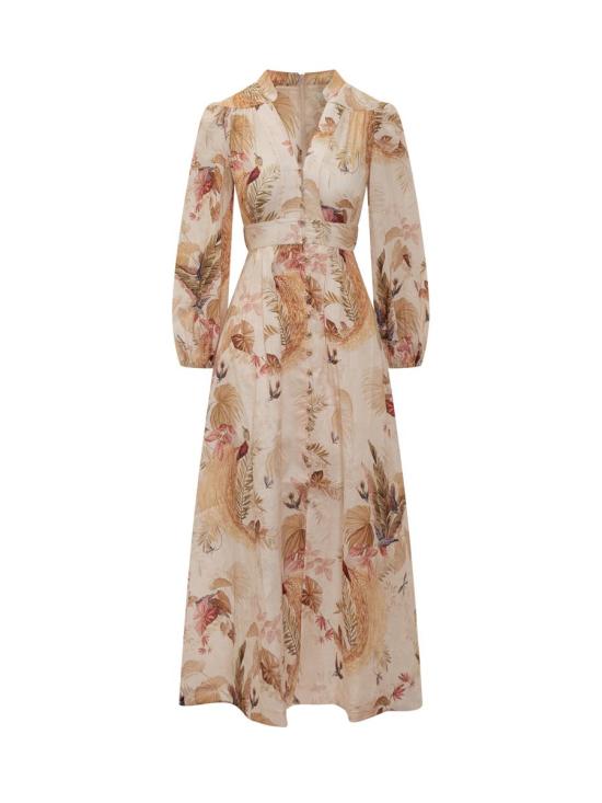 25FW 짐머만 롱 원피스 5146DSS253 CRMPLMFLO PINK