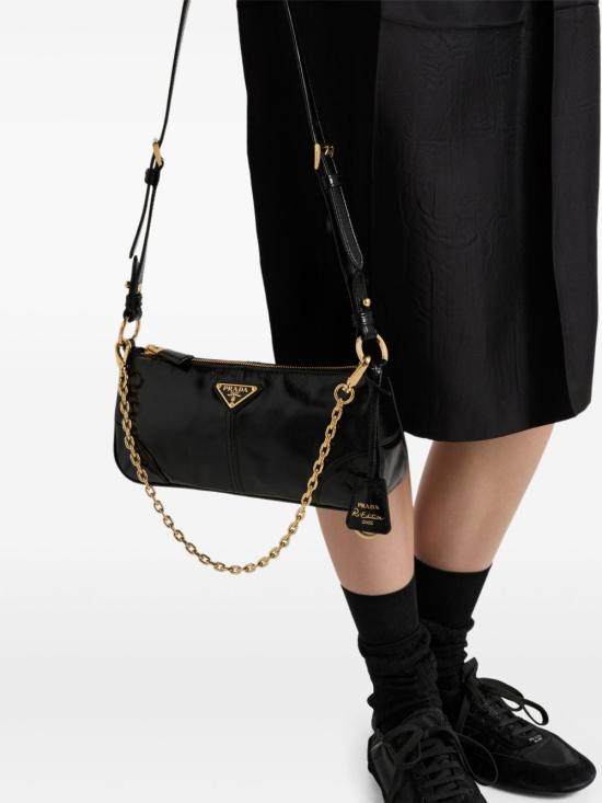 25FW 프라다 숄더백 1BC2212CYR V OOMF0002 Black - PRADA