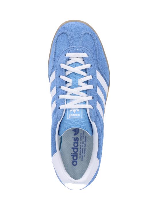 25FW 아디다스 가젤 인도어 HQ8717 BLUFUS FTWWHT GOLDMT Light blue - ADIDAS