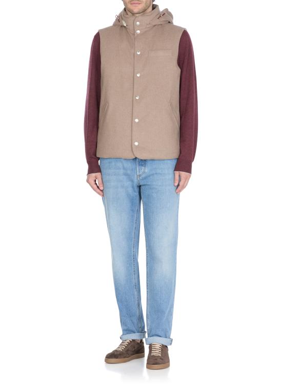 25FW 브루넬로 쿠치넬리 니트 베스트 MM4701775 CSV18 Brown - BRUNELLO CUCINELLI