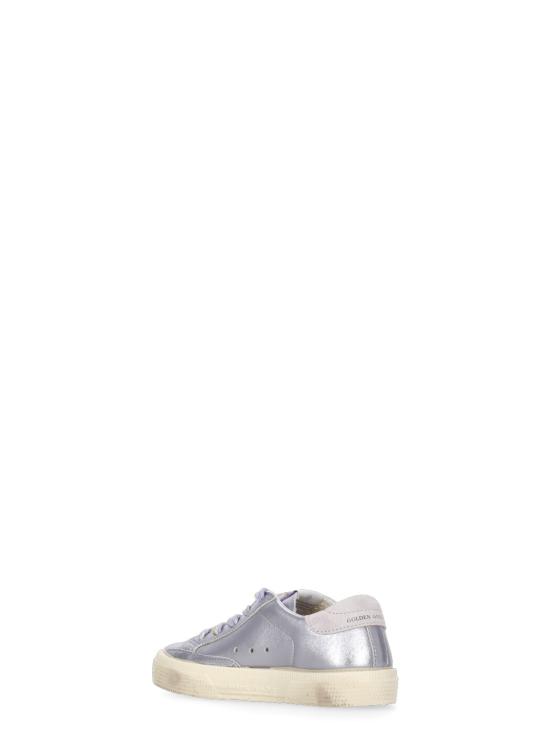 25FW [키즈] 골든구스 스니커즈 GJF00112 F007450 45284 MAY LAMINATED NAPPA Purple - GOLDEN GOOSE