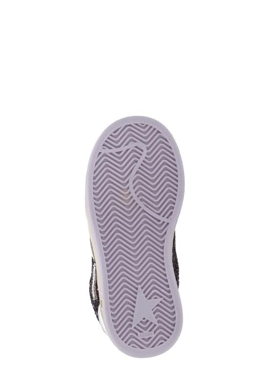 25FW [키즈] 골든구스 스니커즈 GJF00501 F007446 45327 BALLSTAR STRAP GLITTER Purple - GOLDEN GOOSE