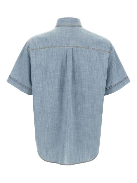 25FW 펜디 반팔 셔츠 FS1321 AUWX F0LQ0 Blue - FENDI