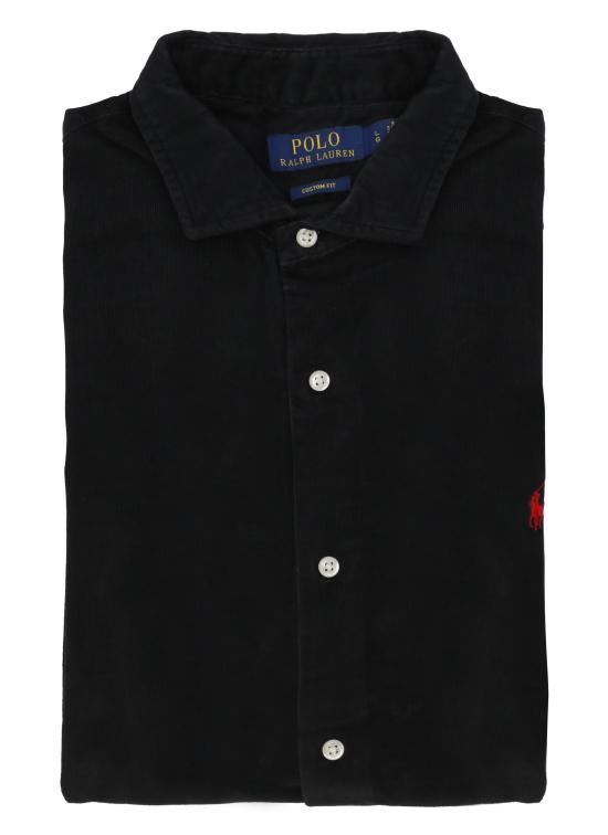 25FW 랄프 로렌 긴팔 셔츠 710P00518 011 Black