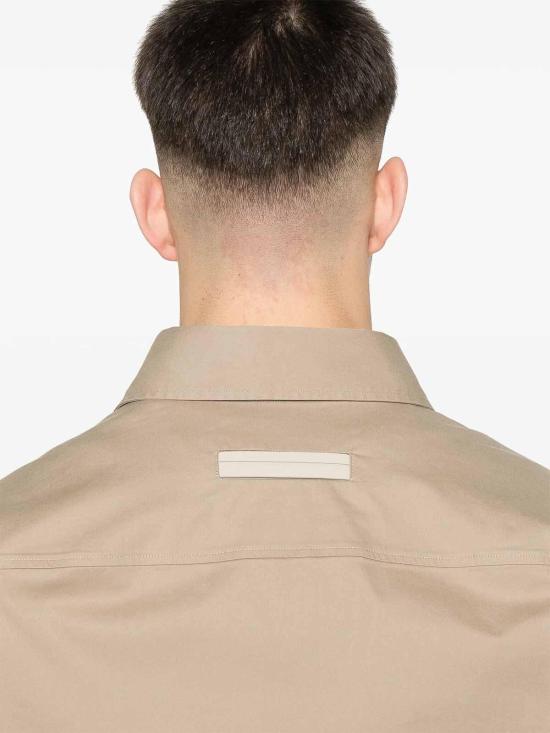 26SS 에르메네질도제냐 긴팔 셔츠 RUFV16A9SOT8BN02G Beige - ERMENEGILDO ZEGNA