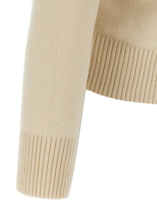 25FW 아미 아미 드 꾀흐 V 넥 스웨터  UKS820KN0071185 - AMI