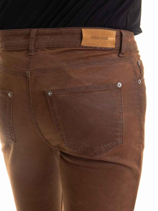  로베르토 카발리 스트레이트 팬츠 TRJ200FN20201660 Brown - ROBERTO CAVALLI