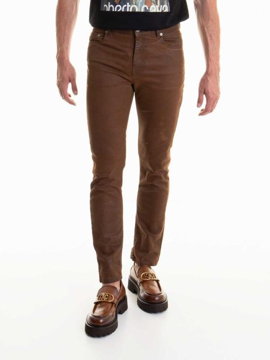  로베르토 카발리 스트레이트 팬츠 TRJ200FN20201660 Brown - ROBERTO CAVALLI