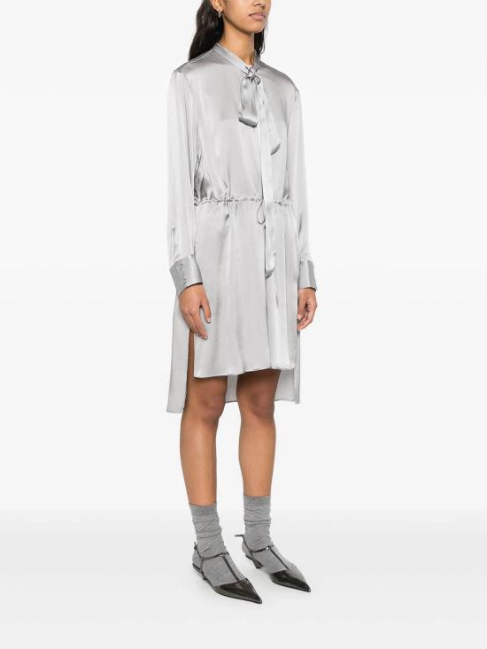 26SS 세미쿠튀르 미디 스커트 Y5SM08X28 Grey - SEMI-COUTURE