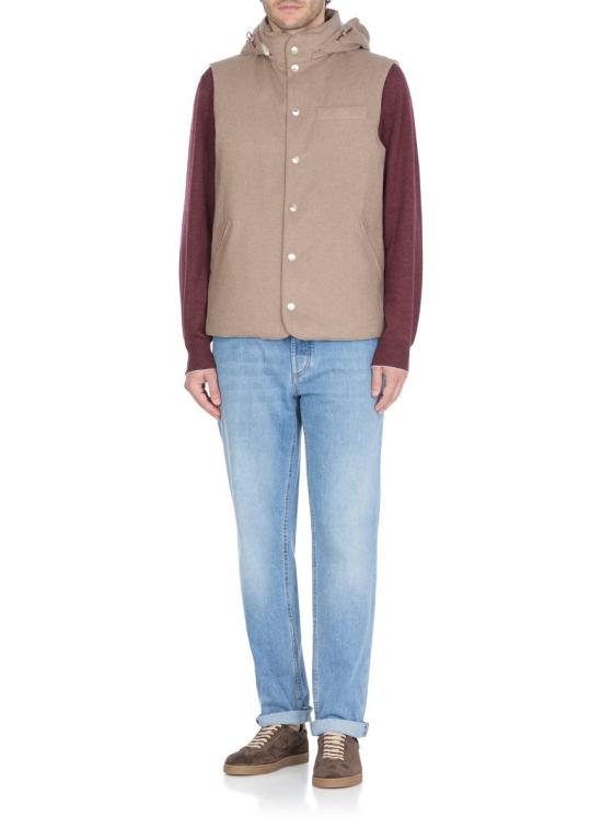 25FW 브루넬로 쿠치넬리 니트 베스트 MM4701775CSV18 BROWN - BRUNELLO CUCINELLI