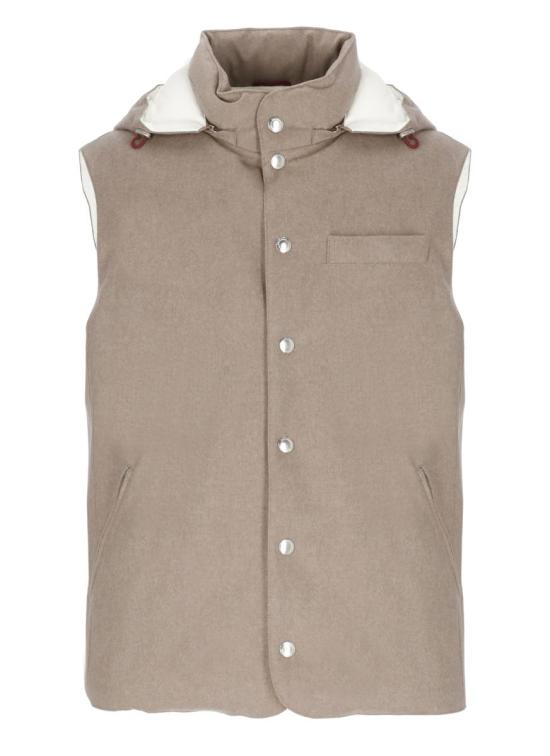 25FW 브루넬로 쿠치넬리 니트 베스트 MM4701775CSV18 BROWN