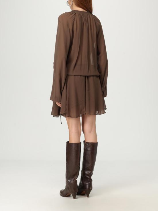 25FW 이자벨마랑에뚜왈 숏 원피스 RO0799FAC3J01E 67KI Brown - ISABEL MARANT ETOILE