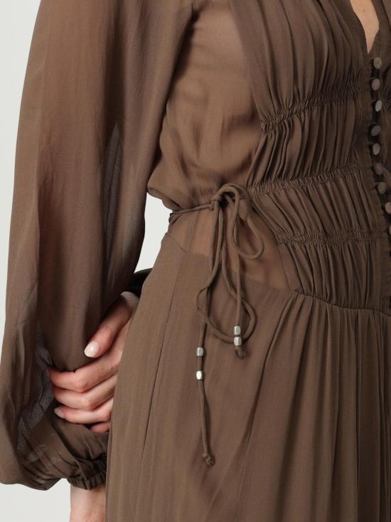 25FW 이자벨마랑에뚜왈 롱 원피스 RO0798FAC3J01E 67KI Brown - ISABEL MARANT ETOILE