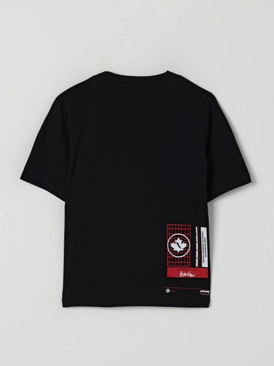 25FW [키즈] 디스퀘어드2 티셔츠 DQ2991D0ACD DQ900 Black - DSQUARED2