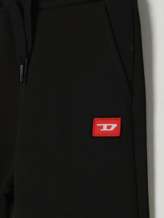 25FW [키즈] 디젤 트레이닝/조거 팬츠 J024610GEAD K900 Black - DIESEL