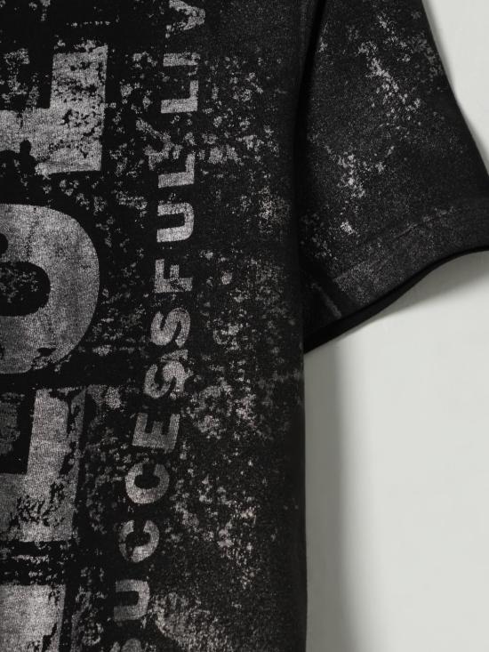 25FW [키즈] 디젤 티셔츠 J02479KYAZW K900 Black - DIESEL