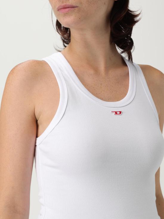 25FW 디젤 민소매 티셔츠 A051040EJAI 100 White - DIESEL