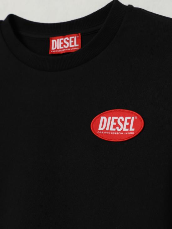 25FW [키즈] 디젤 풀오버 J02482KYAQK K900 Black - DIESEL