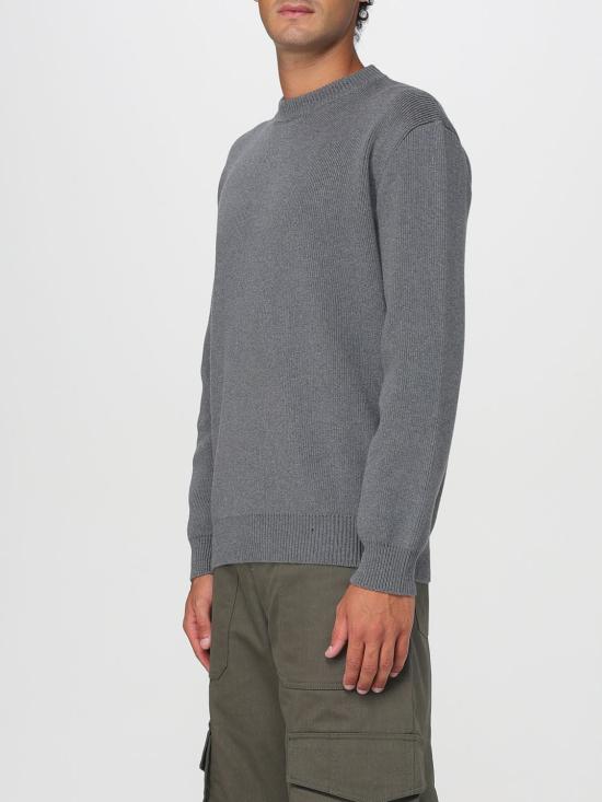 26SS 골든구스 로고 코튼 라운드넥 스웨터 GMP00841P00066260304 Grey - GOLDEN GOOSE