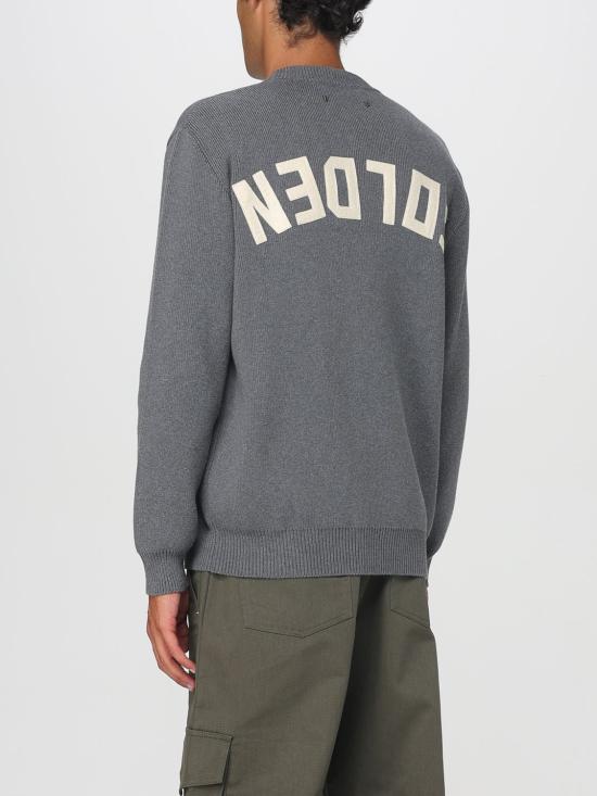 26SS 골든구스 로고 코튼 라운드넥 스웨터 GMP00841P00066260304 Grey - GOLDEN GOOSE