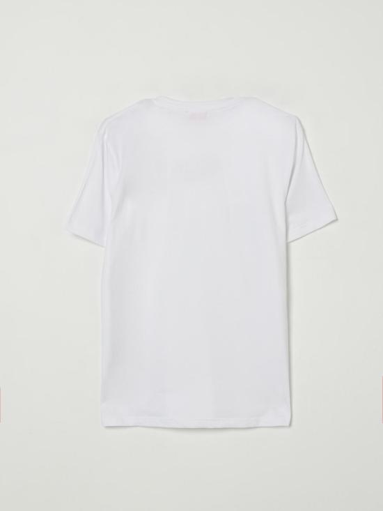 25FW [키즈] 디젤 티셔츠 J02471KYAUN K100 White - DIESEL