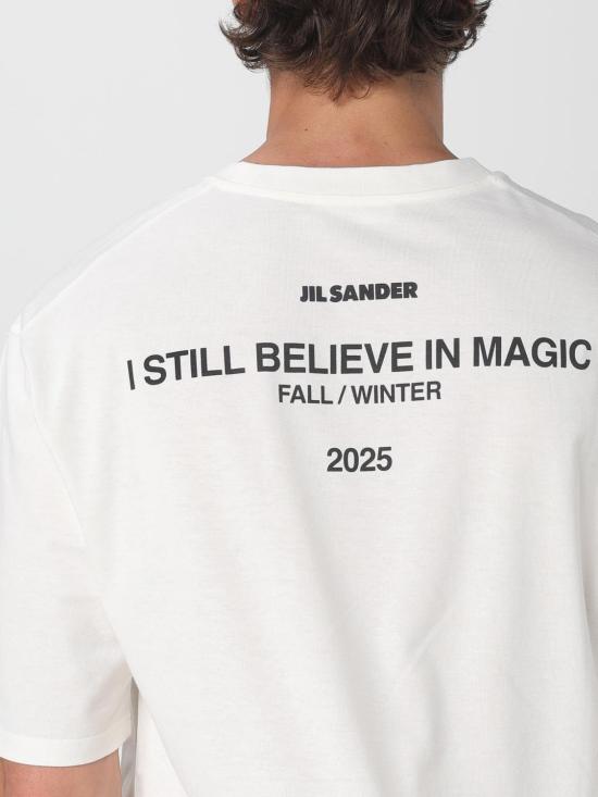25FW 질샌더 반팔 티셔츠 J22GC0189J46219 104 White - JIL SANDER