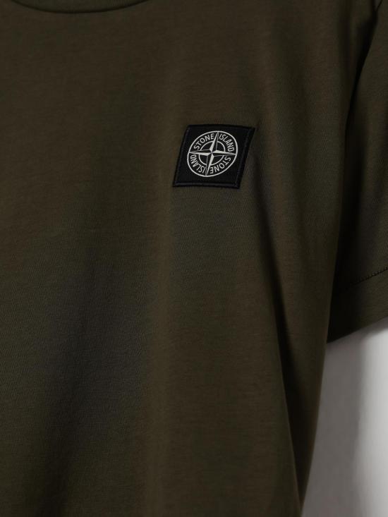 25FW [키즈] 스톤 아일랜드 티셔츠 2100002S0047 V0054 Green - STONE ISLAND
