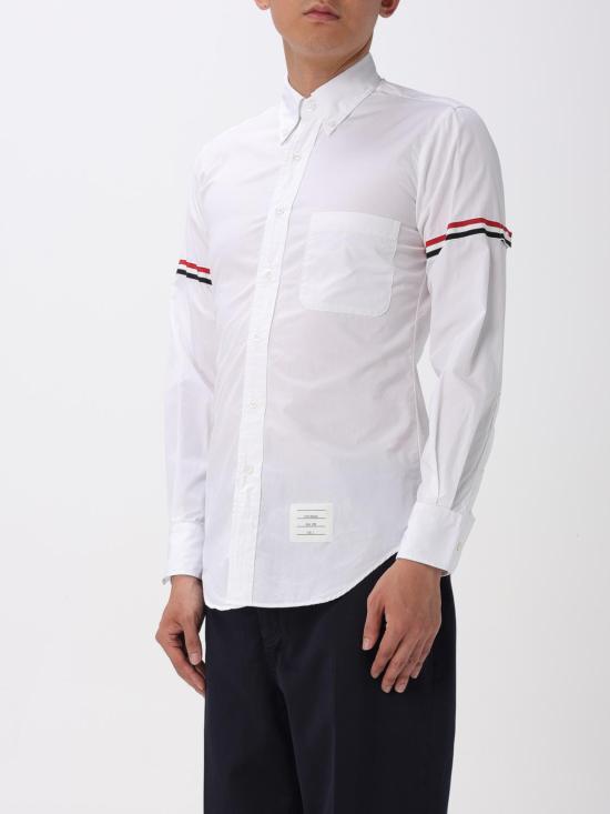 25FW 톰브라운 긴팔 셔츠 MWL150E03113 100 White - THOM BROWNE