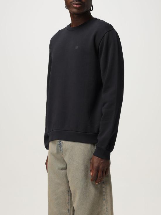 25FW 아크네 스튜디오 크루넥 플리스 스웨터 CI0187U 900 Black - ACNE STUDIOS