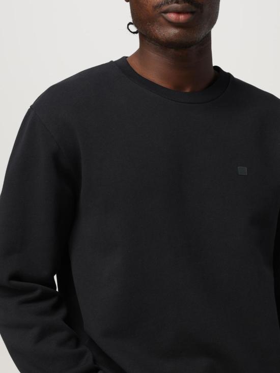 25FW 아크네 스튜디오 크루넥 플리스 스웨터 CI0187U 900 Black - ACNE STUDIOS