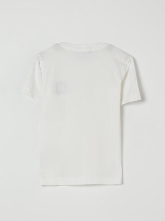 25FW [키즈] 스톤 아일랜드 티셔츠 2100002S0047 V0099 Natural - STONE ISLAND