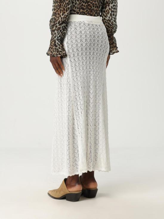 25FW 가니 롱 스커트 K2546 135 White - GANNI