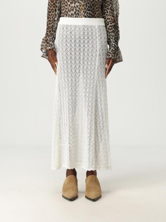 25FW 가니 롱 스커트 K2546 135 White