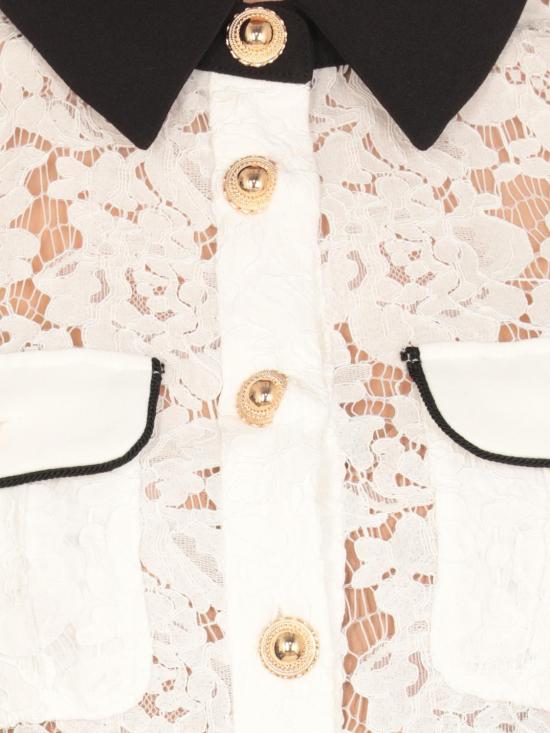 25FW 셀프 포트레이트 숏 원피스 PF25020SW White - SELF PORTRAIT