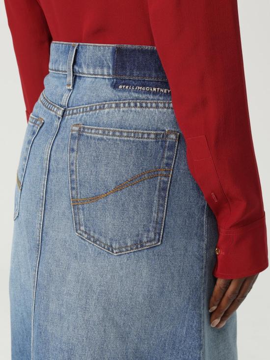 25FW 스텔라 맥카트니 스커트 6D04103SQH27 4153 Denim - STELLA MCCARTNEY
