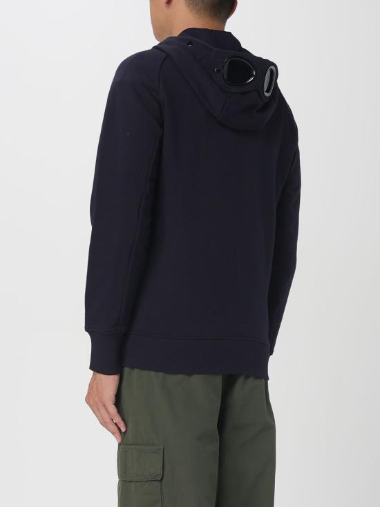 25FW 씨피 컴퍼니 다이애그널 레이즈드 플리스 고글 스웨트셔츠 RCCMSS715A005086W 888 Blue - C.P. COMPANY