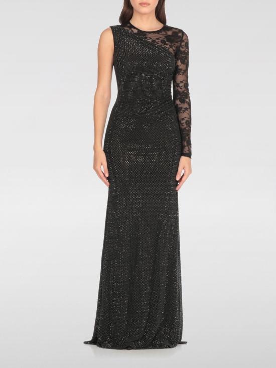 25FW 셀프 포트레이트 롱 원피스 PF25100XB Black