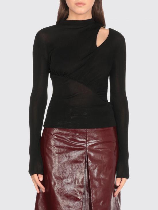 25FW 셀프 포트레이트 긴팔 티셔츠 PF25086TB Black