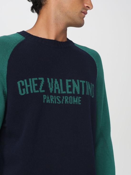 25FW 발렌티노 가라바니 스웨터 7V3KC34TB1N BR4 Blue - VALENTINO GARAVANI