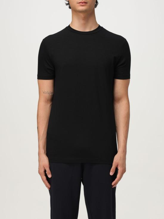 25FW 엠포리오 아르마니 반팔 티셔츠 8N1TF01JCDZ 0999 Black