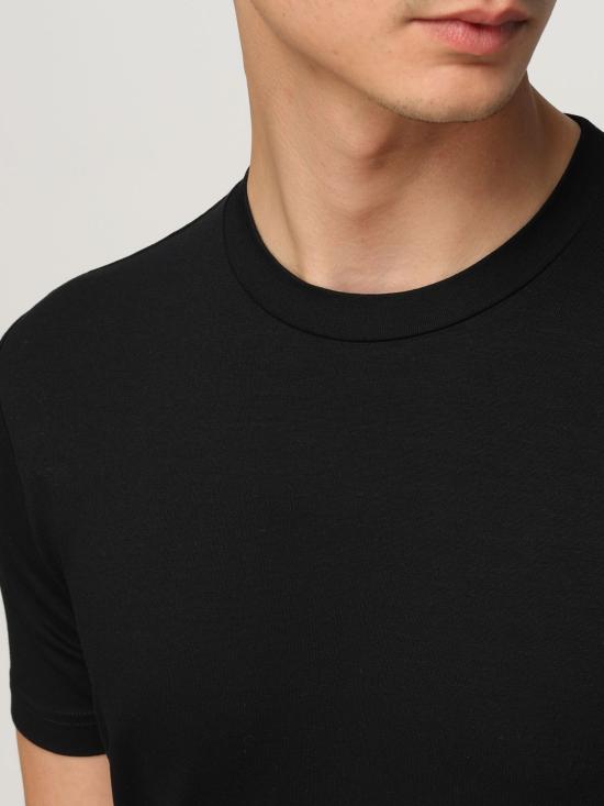 25FW 엠포리오 아르마니 반팔 티셔츠 8N1TF01JCDZ 0999 Black - EMPORIO ARMANI