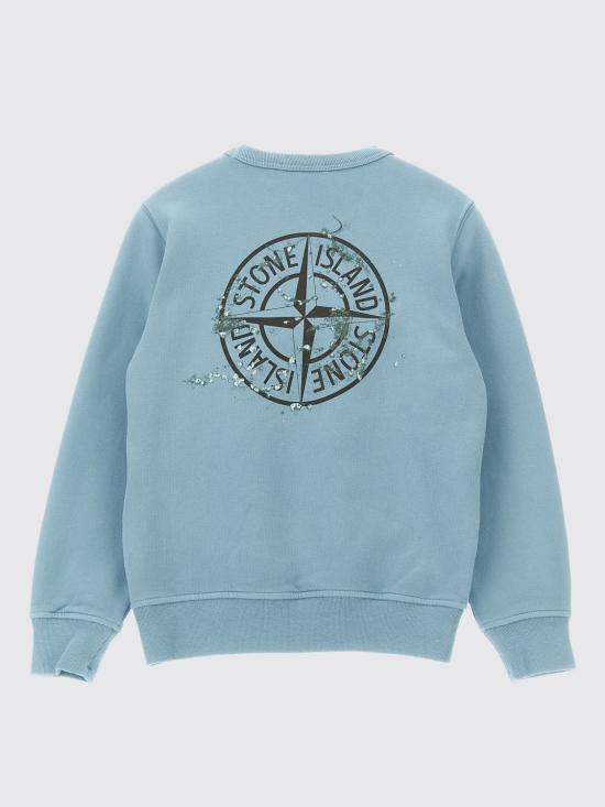 25FW [키즈] 스톤 아일랜드 풀오버 6100015S0268 V004A Blue - STONE ISLAND