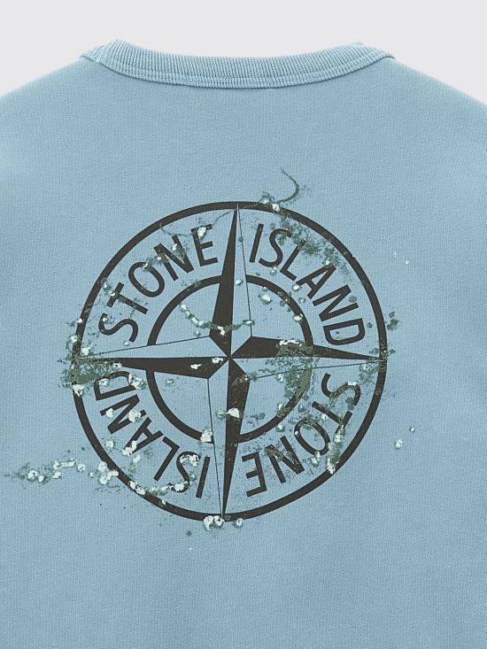 25FW [키즈] 스톤 아일랜드 풀오버 6100015S0268 V004A Blue - STONE ISLAND
