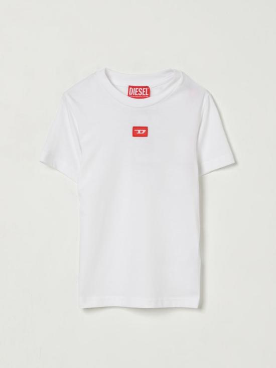 25FW [키즈] 디젤 티셔츠 J025010GRAI K100 White