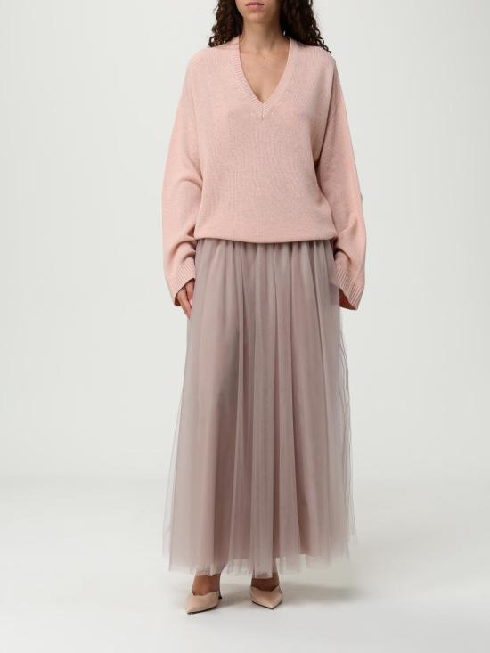 25FW 파비아나 필리피 롱 스커트 GND215F367 2197 Blush Pink - FABIANA FILIPPI