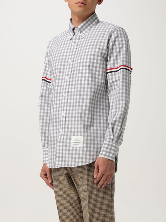 25FW 톰브라운 긴팔 셔츠 MWL301OF0998 035 Grey - THOM BROWNE