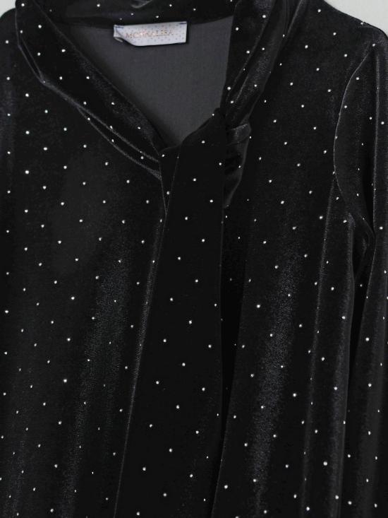 25FW [키즈] 모나리자 원피스 71F9046855 0050 Black - MONNALISA