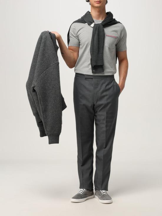 25FW 톰브라운 반팔 티셔츠 MJS010A01454 055 Grey - THOM BROWNE