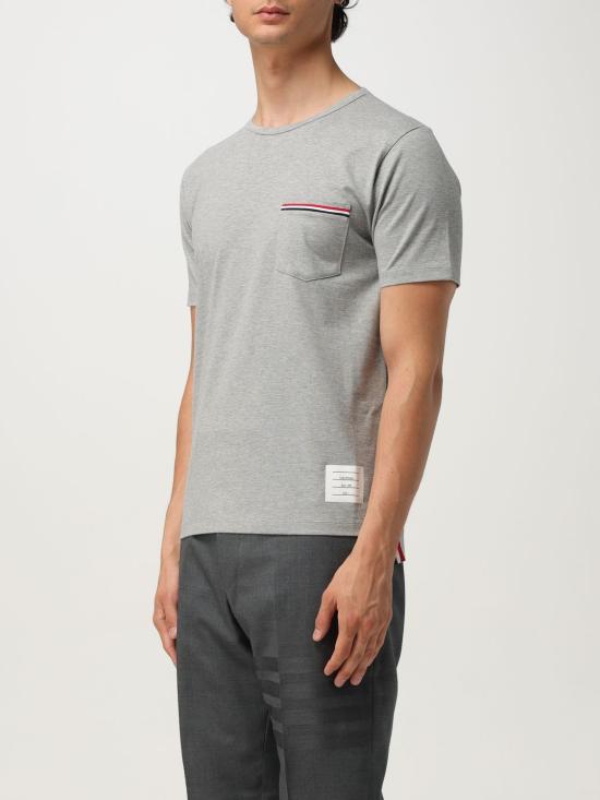 25FW 톰브라운 반팔 티셔츠 MJS010A01454 055 Grey - THOM BROWNE
