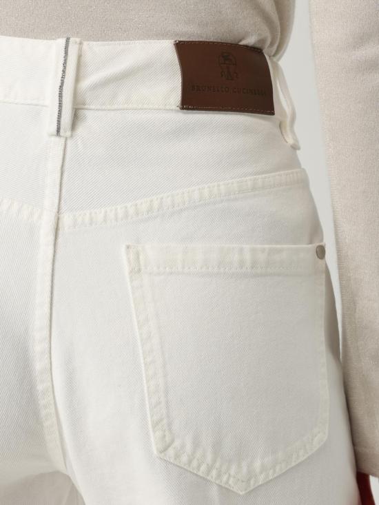 25FW 브루넬로 쿠치넬리 데님 팬츠 M0H81P4008 C600 White - BRUNELLO CUCINELLI